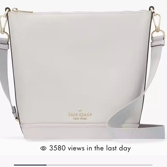 NWT Kate Spade Chelsea Duffle Crossbody - Grey - Picture 6 of 11